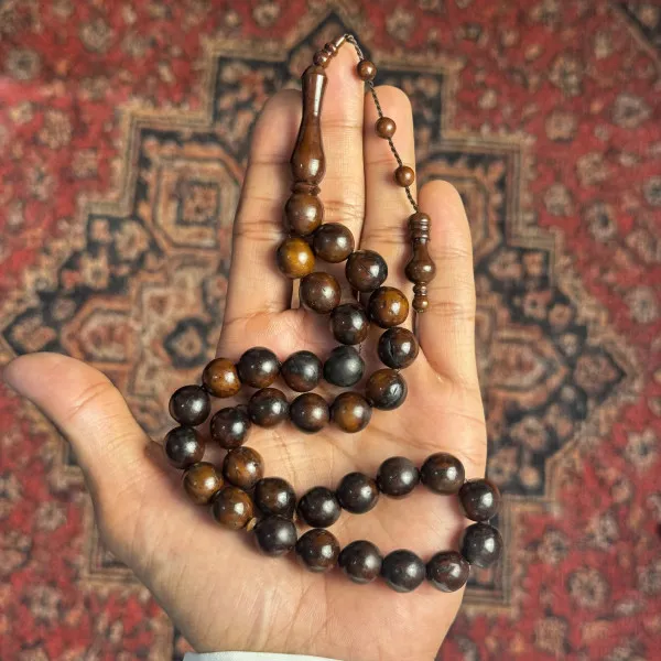 مسباح الكوك – بني، حبات مستديرة